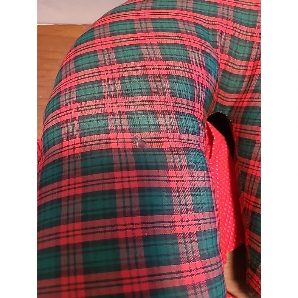Vinatge Plaid Red Green 20